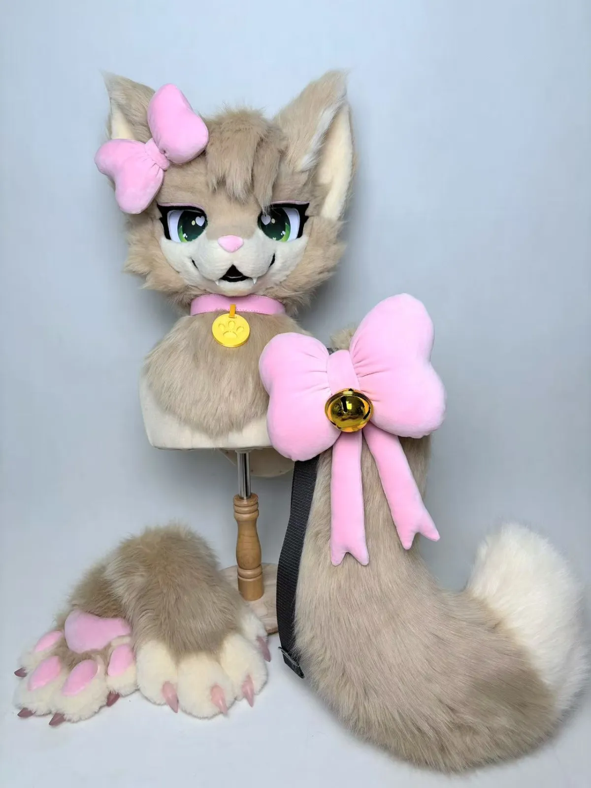 Lumiseed fursuit — milk tea kitty